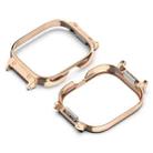 For Redmi Watch 4 Metal Frame Watch Protective Case(Rose Gold) - 2