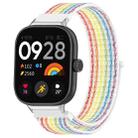 For Redmi Watch 4 Nylon Loop Metal Connector Watch Band(Colorful) - 1