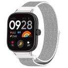 For Redmi Watch 4 Nylon Loop Metal Connector Watch Band(White) - 1