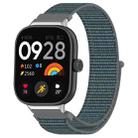 For Redmi Watch 4 Nylon Loop Metal Connector Watch Band(Gray) - 1