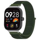 For Xiaomi Mi Band 8 Pro Nylon Loop Metal Connector Watch Band(Army Green) - 1