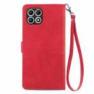 For T-Mobile T Phone 2 5G Embossed Flower Zipper Leather Phone Case(Red) - 3