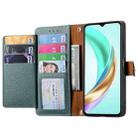 For vivo Y37 Love Zipper Lanyard Leather Phone Case(Green) - 3