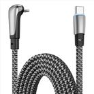 ENKAY PD65W Elbow Type-C to Type-C Fast Charging Data Braid Cable with Indicator Light, Length:2m - 1