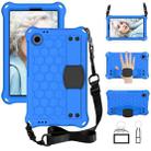 For Blackview Tab 60 8.7 2023 Honeycomb EVA Hybrid PC Tablet Case with Strap(Blue+Black) - 1