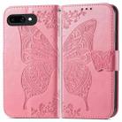 For Google Pixel 9a Butterfly Love Flower Embossed Leather Phone Case(Pink) - 2