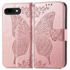 For Google Pixel 9a Butterfly Love Flower Embossed Leather Phone Case(Rose Gold) - 2