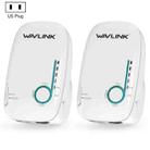 WAVLINK WN576K2 AC1200 Household WiFi Router Network Extender Dual Band Wireless Repeater, Plug:US Plug (White) - 1