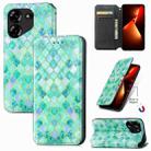 For Tecno Pova 5 4G CaseNeo Colorful Magnetic Leather Phone Case(Emeralds) - 1