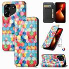 For Tecno Pova 5 4G CaseNeo Colorful Magnetic Leather Phone Case(Magic Space) - 1