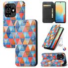 For Tecno Spark Go 2024 CaseNeo Colorful Magnetic Leather Phone Case(Rhombus Mandala) - 1