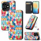 For Tecno Spark Go 2024 CaseNeo Colorful Magnetic Leather Phone Case(Magic Space) - 1