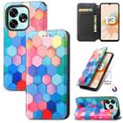 For UMIDIGI A15 CaseNeo Colorful Magnetic Leather Phone Case(Colorful Cube) - 1
