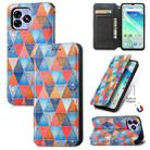 For UMIDIGI G5 CaseNeo Colorful Magnetic Leather Phone Case(Rhombus Mandala) - 1