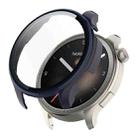 For Amazfit Balance A2286 ENKAY Hat-Prince Full Coverage Tempered Glass Film Integrated PC Watch Case(Dark Blue) - 1