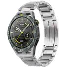 For Huawei Watch GT3 SE H-Shaped Folding Buckle Stainless Steel Metal Watch Band(Silver) - 1
