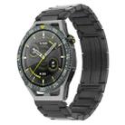 For Huawei Watch GT3 SE H-Shaped Folding Buckle Stainless Steel Metal Watch Band(Gray) - 1