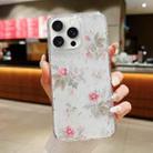 For iPhone 15 Pro Max Spring Garden Epoxy TPU Phone Case(F04 French Flowers) - 1