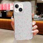 For iPhone 14 Plus Spring Garden Epoxy TPU Phone Case(F05 Pink and White Flowers) - 1