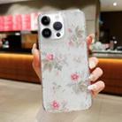 For iPhone 14 Pro Spring Garden Epoxy TPU Phone Case(F04 French Flowers) - 1