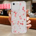 For iPhone 7 / 8 / SE 2022 Spring Garden Epoxy TPU Phone Case(F03 Red Plum) - 1