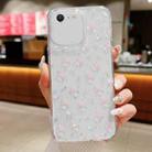 For iPhone 7 / 8 / SE 2022 Spring Garden Epoxy TPU Phone Case(F05 Pink and White Flowers) - 1