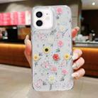 For iPhone 12 / 12 Pro Spring Garden Epoxy TPU Phone Case(F01 Love of Butterfly) - 1