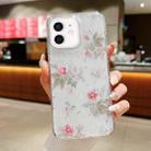 For iPhone 12 / 12 Pro Spring Garden Epoxy TPU Phone Case(F04 French Flowers) - 1