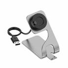 JUNSUNMAY For Garmin Venu 3 / Venu 3S USB Port Aluminum Alloy Watch Charger Holder, Length: 1.5m(Grey) - 1