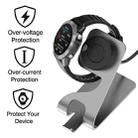 JUNSUNMAY For Garmin Venu 3 / Venu 3S USB Port Aluminum Alloy Watch Charger Holder, Length: 1.5m(Silver) - 2