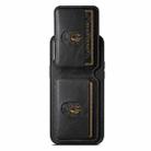 For iPhone 14 Pro Max Suteni H02 Leather Wallet Stand Back Phone Case(Black) - 3