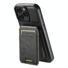 For iPhone 16e Suteni H02 Leather Wallet Stand Back Phone Case(Black) - 2