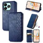 For Umidige A15 Cubic Grid Pressed Magnetic Leather Phone Case(Blue) - 1