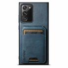For Samsung Galaxy Note20 5G Suteni H02 Leather Wallet Stand Back Phone Case(Blue) - 1