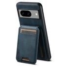 For Google Pixel 6 Suteni H02 Leather Wallet Stand Back Phone Case(Blue) - 3