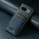 For Google Pixel 6a Suteni H02 Leather Wallet Stand Back Phone Case(Blue) - 2