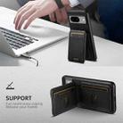 For Google Pixel 9 Suteni H02 Leather Wallet Stand Back Phone Case(Black) - 3