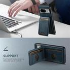 For Google Pixel 9 Suteni H02 Leather Wallet Stand Back Phone Case(Blue) - 3