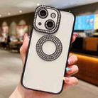 For iPhone 15 Plus Electroplated Diamond TPU Phone Case(Black) - 1