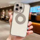 For iPhone 11 Pro Max Electroplated Diamond TPU Phone Case(Silver) - 1