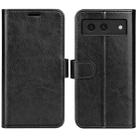 For Google Pixel 8a R64 Texture Horizontal Flip Leather Phone Case(Black) - 1