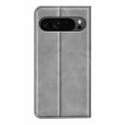 For Google Pixel 9 Pro XL Retro-skin Magnetic Suction Leather Phone Case(Grey) - 3