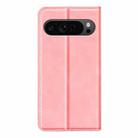 For Google Pixel 9 Pro XL Retro-skin Magnetic Suction Leather Phone Case(Pink) - 3