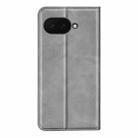 For Google Pixel 9a Retro-skin Magnetic Suction Leather Phone Case(Grey) - 3