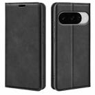For Google Pixel 10 / 10 Pro Retro-skin  Magnetic Suction Leather Phone Case(Black) - 1