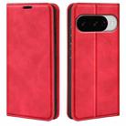 For Google Pixel 10 / 10 Pro Retro-skin Magnetic Suction Leather Phone Case(Red) - 1