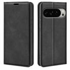 For Google Pixel 10 Pro XL Retro-skin Magnetic Suction Leather Phone Case(Black) - 1