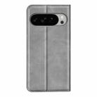 For Google Pixel 10 Pro XL Retro-skin Magnetic Suction Leather Phone Case(Grey) - 3
