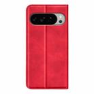 For Google Pixel 10 Pro XL Retro-skin Magnetic Suction Leather Phone Case(Red) - 3