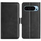 For Google Pixel 9 / 9 Pro Dual-side Magnetic Buckle Horizontal Flip Leather Phone Case(Black) - 1